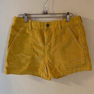Patagonia Women's Yellow Corduroy Shorts